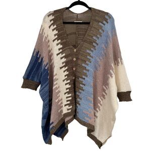 Georgina Estefania Dallas Oversized Boxy‎ Cardigan Sweater Small